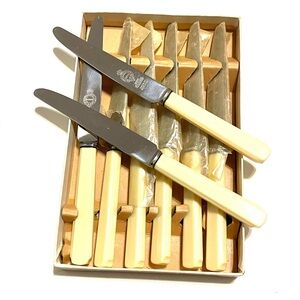 Vintage C. Barber Sheffield England Knife Set of 8